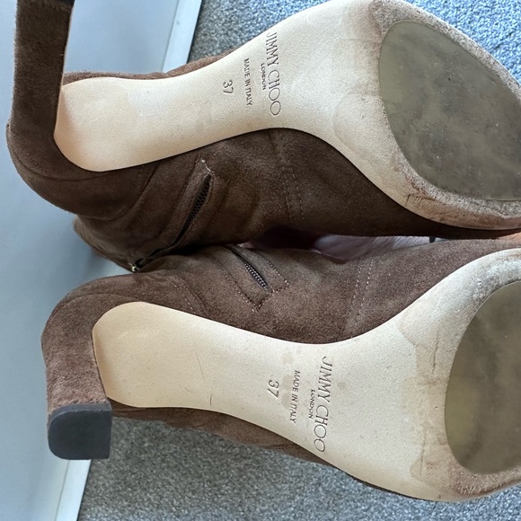 Jimmy Choo size 37 Brown Marie 100 boots - Picture 6 of 6
